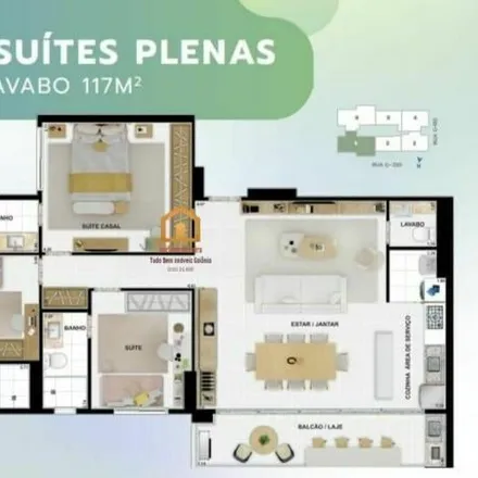 Buy this 3 bed apartment on Avenida T-63 2164 in Setor Jardim América, Goiânia - GO