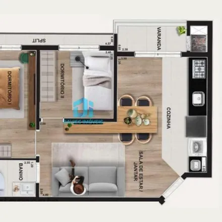 Buy this 2 bed apartment on Rua Renato Nunes Ribas in Centro, Pinhais - PR