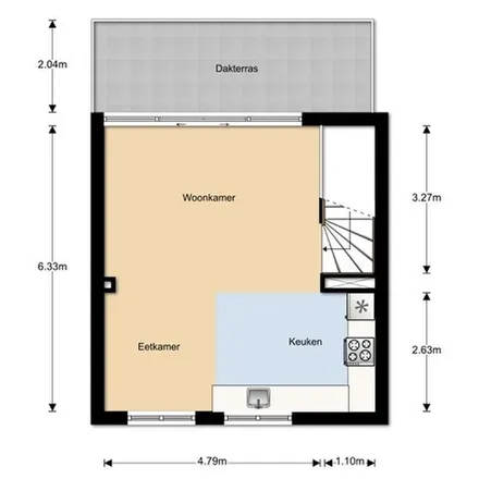 Rent this 3 bed apartment on John Blankensteinstraat 189B in 1095 MB Amsterdam, Netherlands