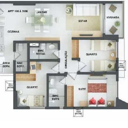 Buy this 3 bed apartment on Rua Aureliano Artur Soares Quintas in Janga, Paulista - PE