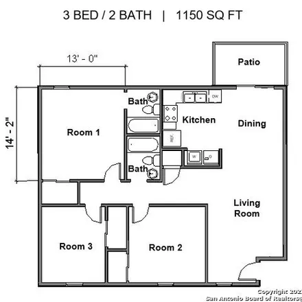 Image 2 - 6745 Montgomery Oak, Bexar County, TX 78239, USA - Apartment for rent