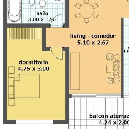 Rent this 1 bed apartment on García y María de Alvear in Luis García, Partido de Tigre