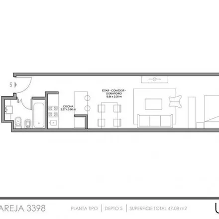 Buy this studio apartment on Pareja 3384 in Villa Devoto, 1419 Buenos Aires