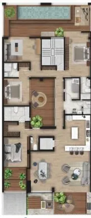 Buy this 3 bed apartment on Calle Segundo Minchan Infantes 165 in Miraflores, Lima Metropolitan Area 15048
