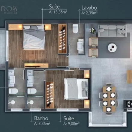 Buy this 2 bed apartment on Laje de Pedra Mountain Village in Rua da Margem, Laje de Pedra