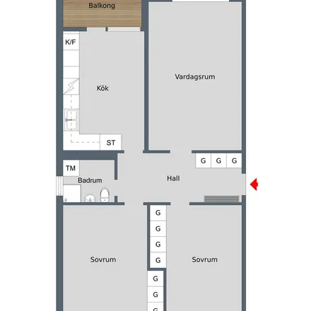 Image 3 - Aggasgården, Mossebogatan, 573 61 Sommen, Sweden - Apartment for rent