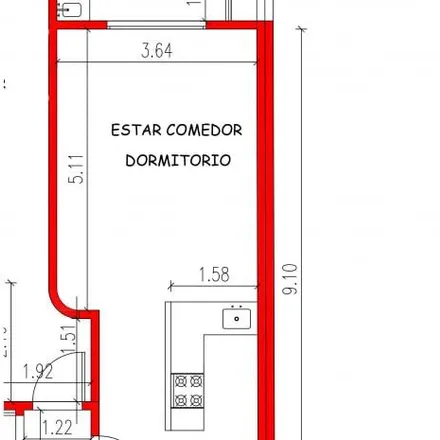 Rent this studio apartment on Alberti 352 in Balvanera, 1229 Buenos Aires