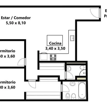Buy this 2 bed apartment on Coronel Brandsen 6250 in Partido de Avellaneda, 1875 Wilde