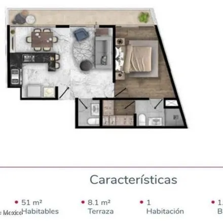 Buy this 1 bed apartment on Calle Navío in Colonia Bosques de Reforma, 05129 Mexico City