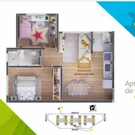 Buy this 2 bed apartment on Edifício Montreal Office in Segunda Avenida, Cidade Empresarial
