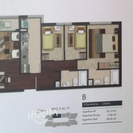 Buy this 3 bed apartment on Lago Zenteno in 254 0114 Viña del Mar, Chile