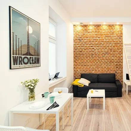 Rent this studio apartment on Materiały budowlane in Dworcowa 7b, 50-456 Wrocław