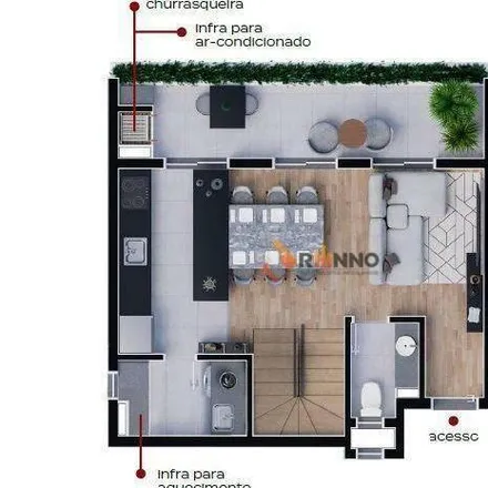 Buy this 3 bed apartment on Avenida Cândido Hartmann 5228 in Santa Felicidade, Curitiba - PR
