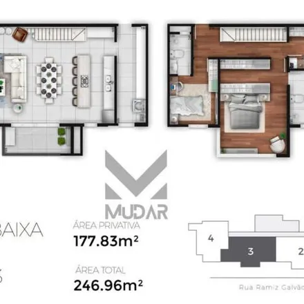 Buy this 2 bed apartment on Rua Francisco Rosas in Oficinas, Ponta Grossa - PR