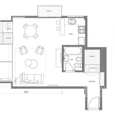 Rent this studio apartment on Eduardo Madero 773 in Vicente López, C1429 BNS Vicente López