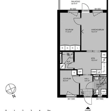 Rent this 1 bed apartment on Förskolan Gamlebyplan 9 in Gamlebygången, 163 74 Stockholm