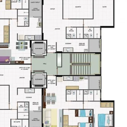 Buy this 2 bed apartment on Rua São Francisco in Piedade, Jaboatão dos Guararapes -
