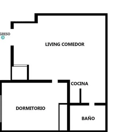Buy this 1 bed apartment on Instituto de Seguridad Pública in Leandro N. Alem 2050, República de la Sexta