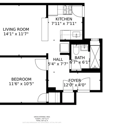 Rent this 1 bed apartment on #11 in 102 Queensberry Street, West Fens