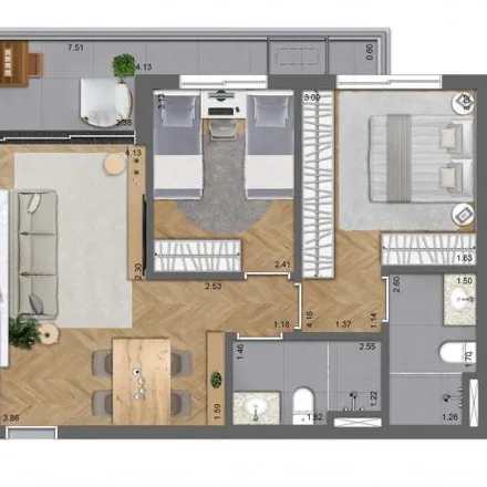 Buy this 2 bed apartment on Faculdade Evangélica Mackenzie in Canaleta Exclusiva BRT, Bigorrilho