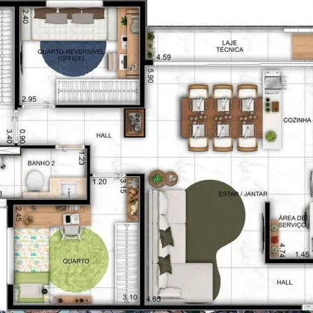 Buy this 3 bed apartment on Rua S 5 in Setor Bela Vista, Goiânia - GO