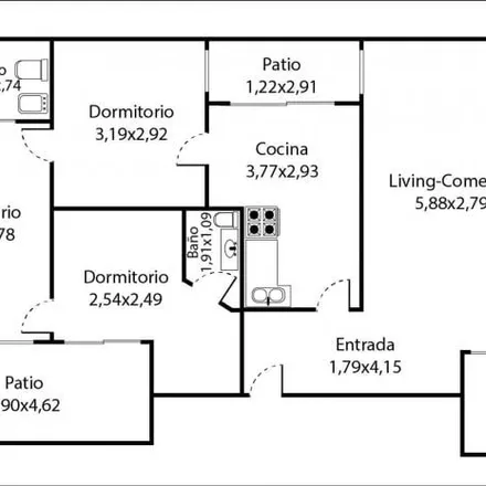 Rent this 4 bed apartment on Servicio Penitenciario Federal - Dirección Nacional in Lavalle 2705, Balvanera