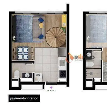 Buy this 1 bed apartment on Rua Joaquim Nabuco 497 in Tingui, Curitiba - PR