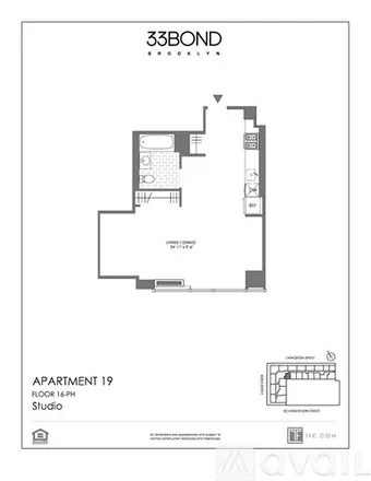 Image 5 - 33 Bond St, Unit STUDIO - Apartment for rent