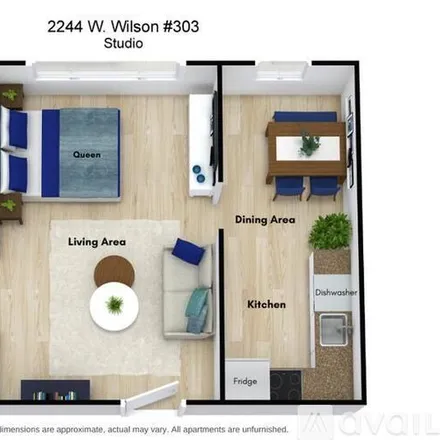 Rent this studio apartment on 2244 W Wilson Ave