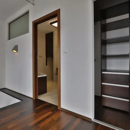 Rent this 3 bed apartment on Obrońców Tobruku 27 in 01-494 Warsaw, Poland