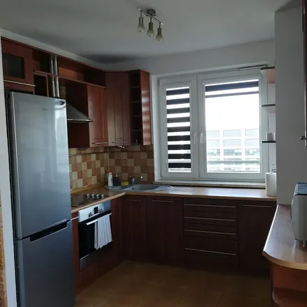 Rent this 1 bed apartment on Ośrodek Szkolno-Wychowawczy dla Głuchych im. Jana Siestrzyńskiego in Łucka, 00-842 Warsaw