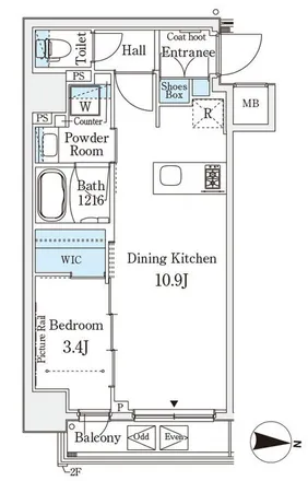 Rent this 1 bed apartment on unnamed road in Narihira, Sumida