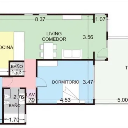 Buy this 2 bed apartment on Lola Mombrives in Avenida Corrientes 1280, San Nicolás