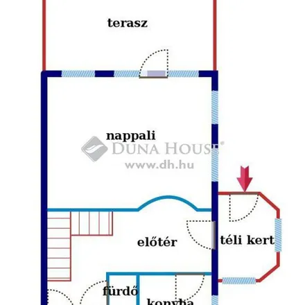 Rent this 4 bed duplex on Budapest in Eötvös út, 1121