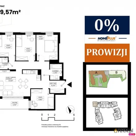 Buy this 5 bed apartment on Prymasa Stefana Wyszyńskiego in 44-100 Gliwice, Poland