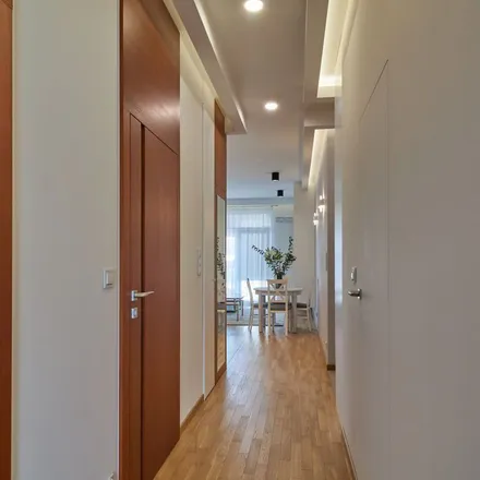 Rent this 3 bed apartment on Paczkomat InPost in Ludwika Rydygiera, 01-793 Warsaw