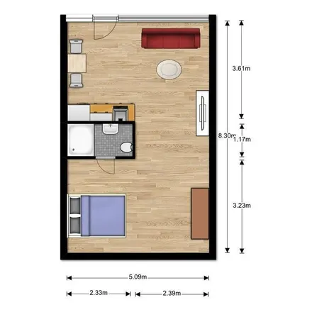 Rent this 1 bed apartment on Maastrichter Pastoorstraat 29C in 6211 BV Maastricht, Netherlands