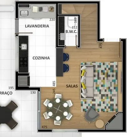 Buy this 2 bed apartment on Rua Bernardo Jacintho da Veiga 96 in Novo Mundo, Curitiba - PR
