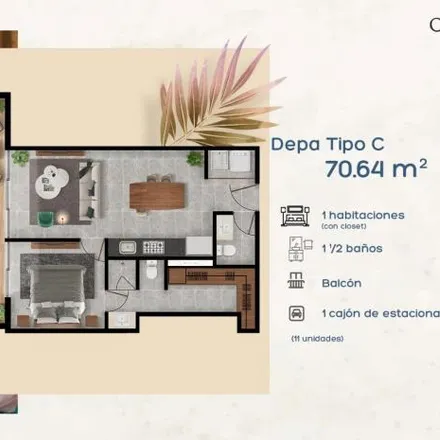 Buy this 1 bed apartment on Avenida Valle de Atemajac in La Casita, 45138 Zapopan