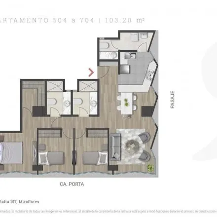 Rent this 3 bed apartment on Haku Tours in Calle Porta 170, Miraflores