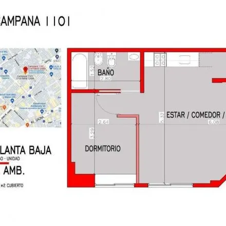 Buy this 1 bed apartment on Campana 1101 in Villa Santa Rita, C1416 DLC Buenos Aires