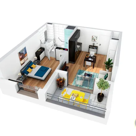Rent this 2 bed apartment on 18 Place de l'Église in 35850 Gévezé, France