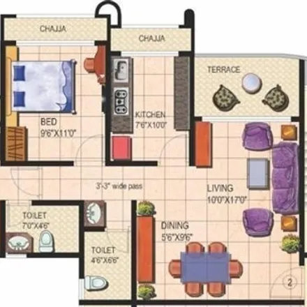 Rent this 2 bed apartment on SurgiSafe Clinic in 219, Khadakpada Circle