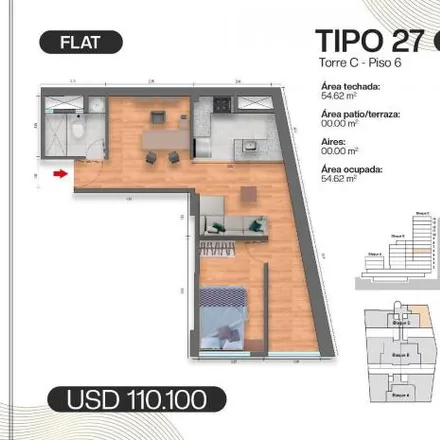 Buy this 2 bed apartment on Las Cantutas in Santiago de Surco, Lima Metropolitan Area 10853