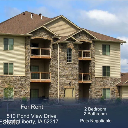 Rent this 2 bed apartment on 514 Pond View Drive in North Liberty, IA 52317