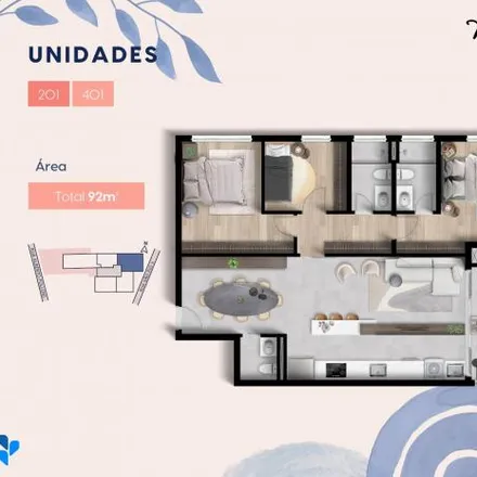 Buy this 2 bed apartment on Rua São Pio X 87 in Juvevê, Curitiba - PR