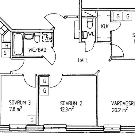 Rent this 4 bed apartment on Skolgatan in 503 32 Borås, Sweden