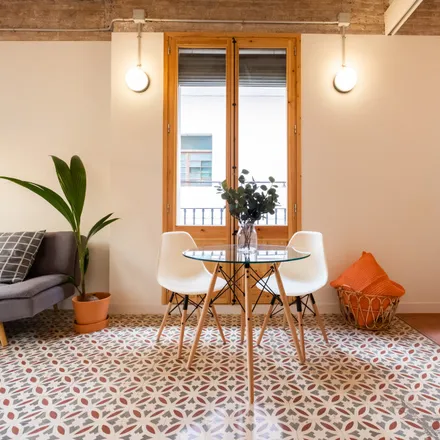 Rent this 1 bed apartment on Carrer de l'Atlàntida in 08001 Barcelona, Spain