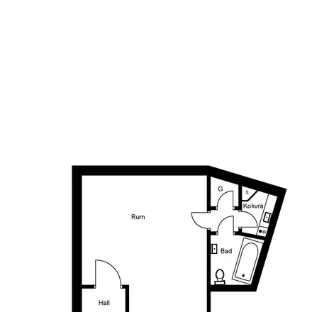 Rent this 1 bed apartment on Borgmästarplan in 802 66 Gävle, Sweden