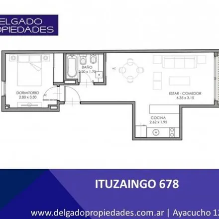 Buy this 1 bed apartment on Ituzaingó 678 in Barracas, C1272 AAA Buenos Aires